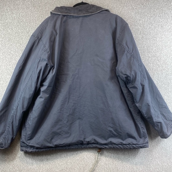 Vtg Pacific Trail reversible chore coat corduroy collar tartan plaid L jacket - Picture 10 of 11